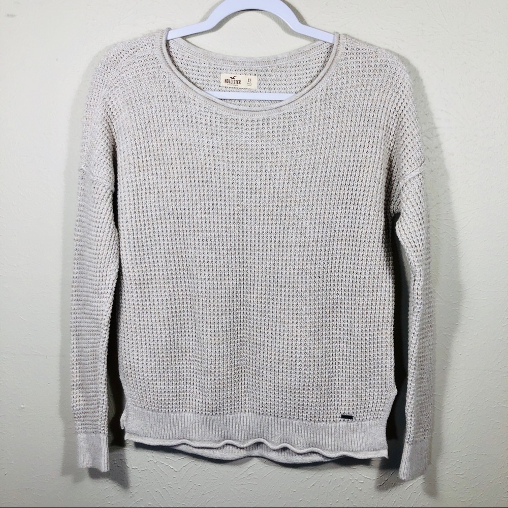 Long Sleeve Tan Hollister Sweater - size XS